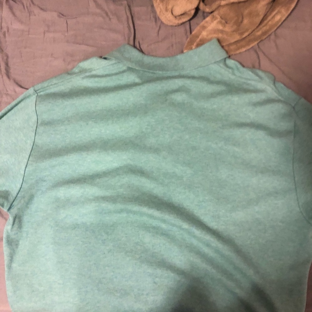 Green Ralph Lauren Polo Shirt with purple horse